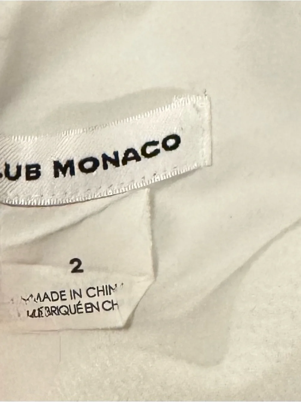 Club Monaco Ivory Scallop-Trim Short Dress - Picture 4 of 5
